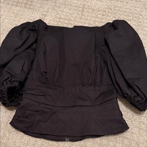 LPA open back Elegant Black Women's Top